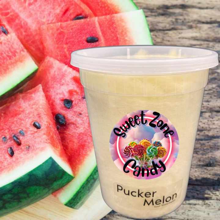 Pucker Melon Cotton Candy - Sweet Zone Candy