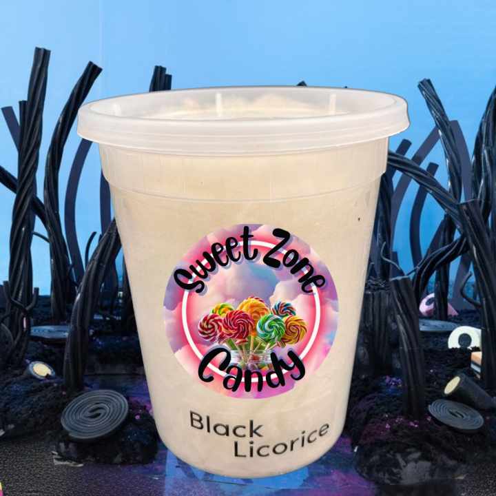 Black Licorice Cotton Candy - Sweet Zone Candy