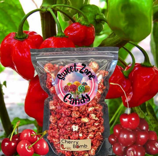 Cherry Bomb Popcorn - Sweet Zone Candy